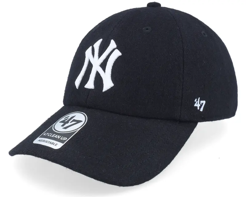 47 Brand New York Yankees Matte Finish Clean Up Black Dad Cap online