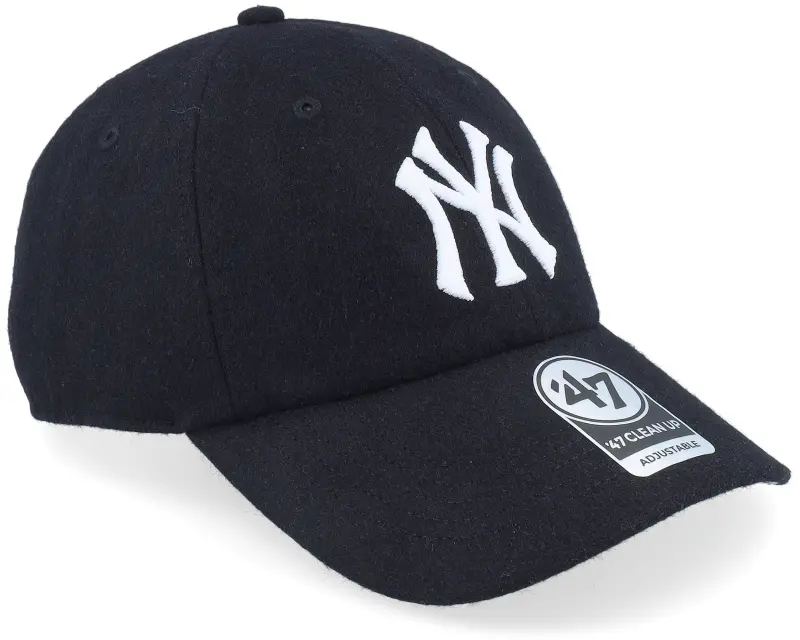 47 Brand New York Yankees Matte Finish Clean Up Black Dad Cap online