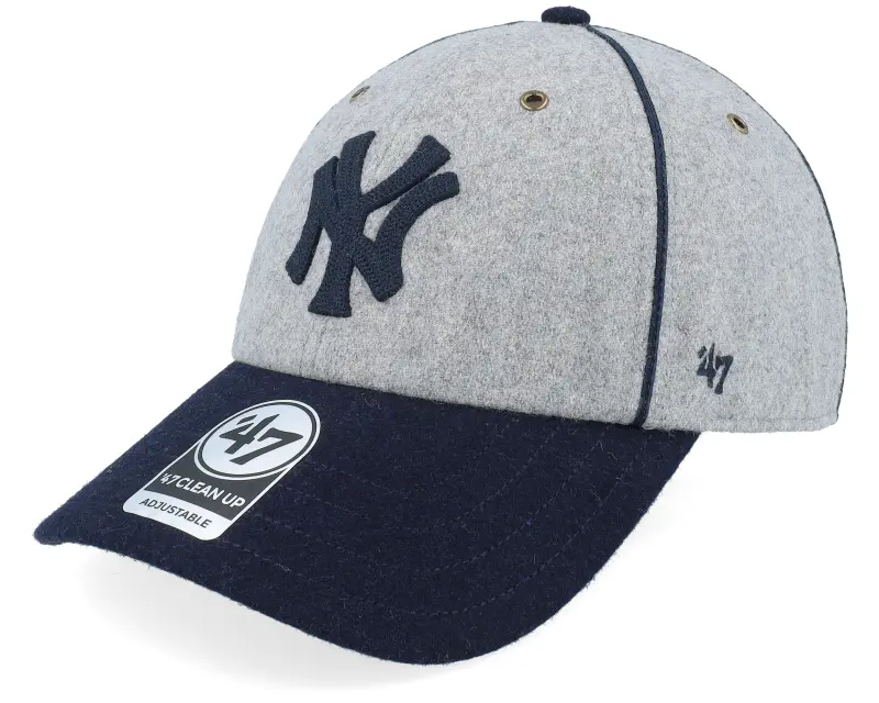 47 Brand New York Yankees MLB 47 Clean Up Cap Grey/Navy Dad Cap online