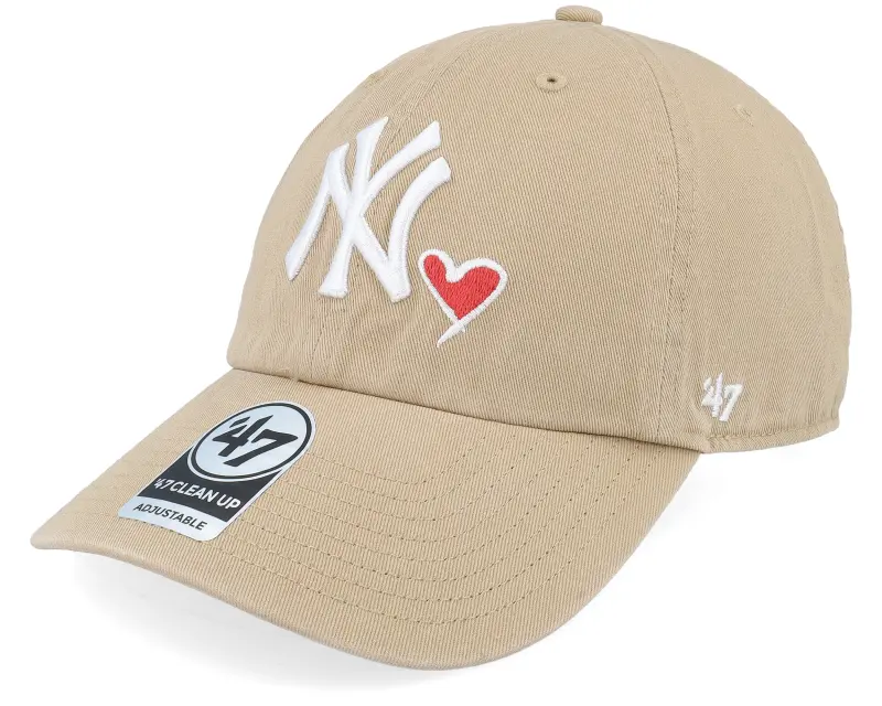 47 Brand New York Yankees MLB 47 Clean Up Cap Khaki Dad Cap online