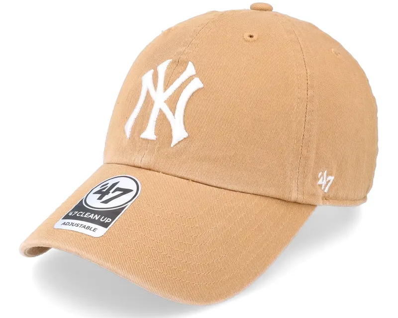 47 Brand New York Yankees MLB Clean Up Camel Dad Cap online