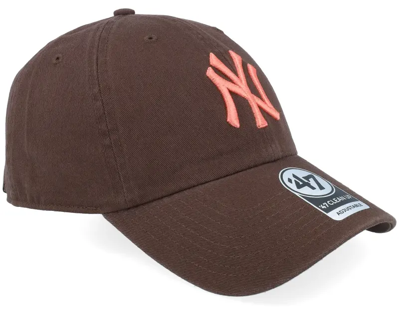 47 Brand New York Yankees MLB Clean Up Cap Brown Dad Cap online