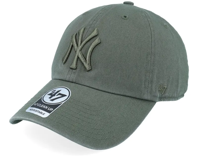 47 Brand New York Yankees MLB Clean Up Cap Moss Dad Cap online