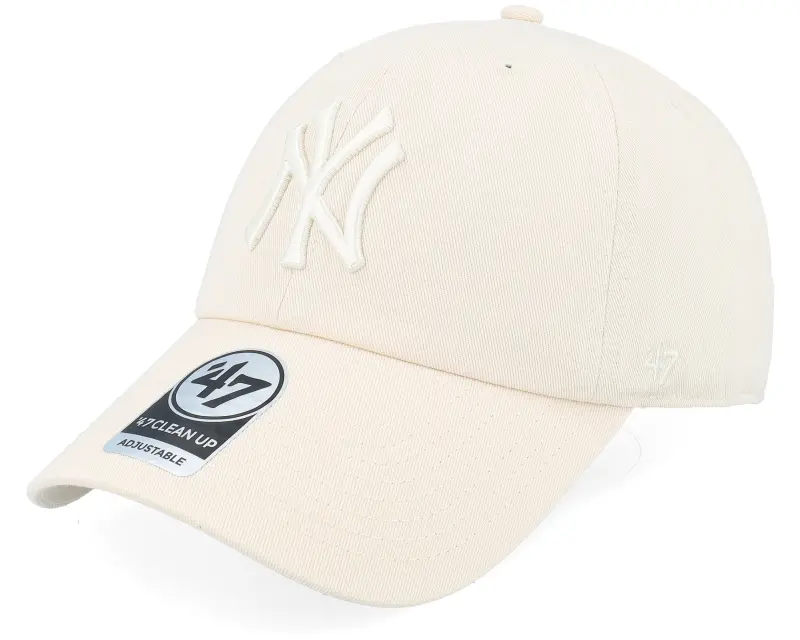 47 Brand New York Yankees MLB Clean Up Cap Natural Dad Cap online