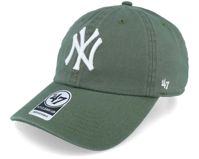 47 Brand New York Yankees MLB Clean Up Moss Green Dad Cap online