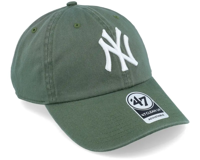47 Brand New York Yankees MLB Clean Up Moss Green Dad Cap online