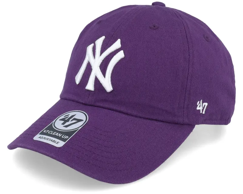47 Brand New York Yankees MLB Clean Up Purple Dad Cap online