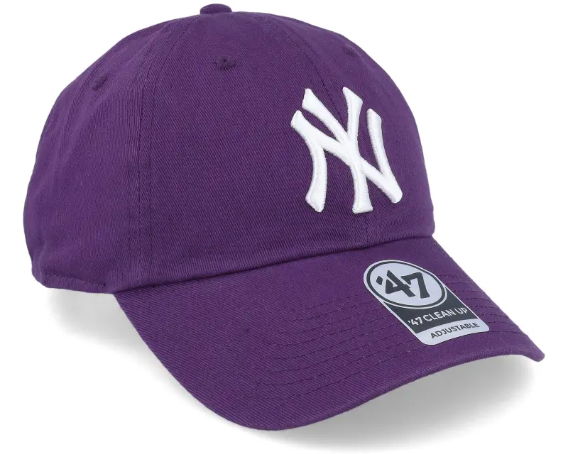 47 Brand New York Yankees MLB Clean Up Purple Dad Cap online