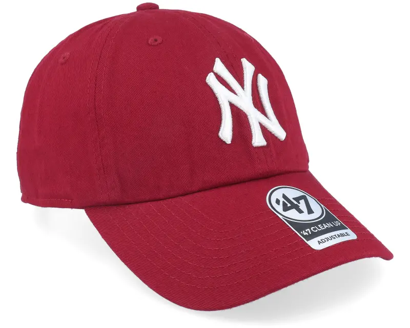 47 Brand New York Yankees MLB Clean Up Razor Red Dad Cap online
