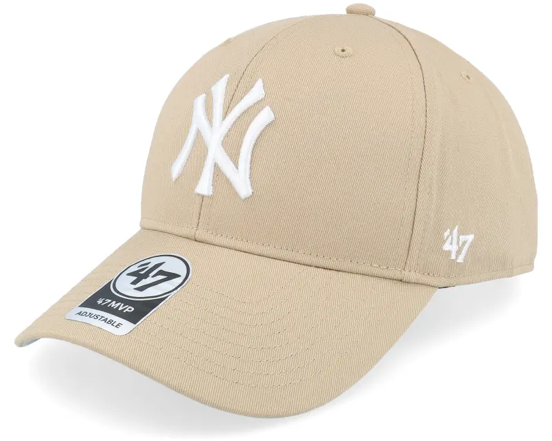 47 Brand New York Yankees Raised Basic Mvp Khaki/White Adjustable online