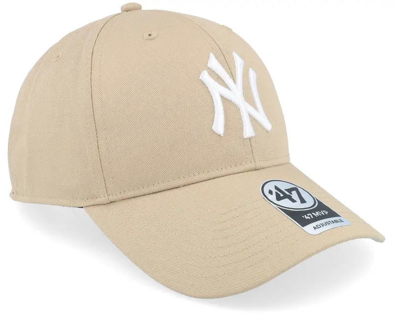 47 Brand New York Yankees Raised Basic Mvp Khaki/White Adjustable online