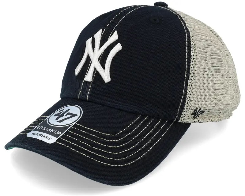 47 Brand New York Yankees Trawler Clean Up Black Trucker online