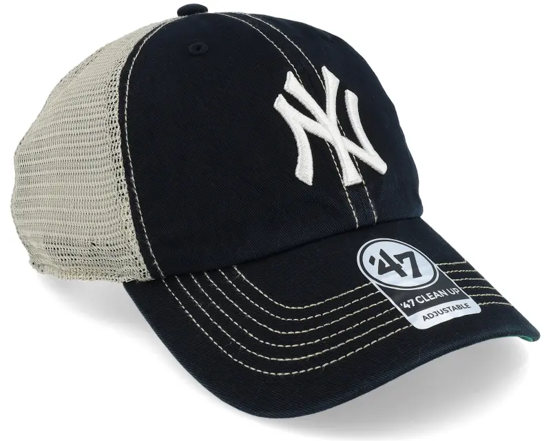 47 Brand New York Yankees Trawler Clean Up Black Trucker online