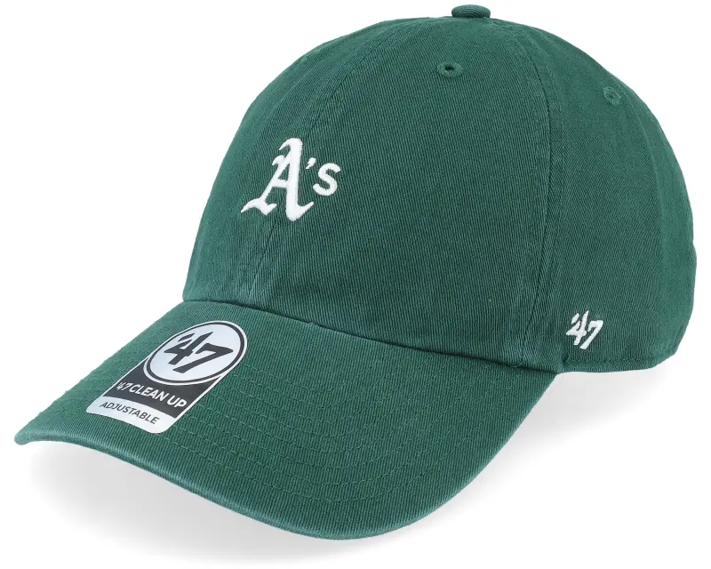 47 Brand Oakland Athletics Base Runner Clean Up Dark Green Dad Cap online