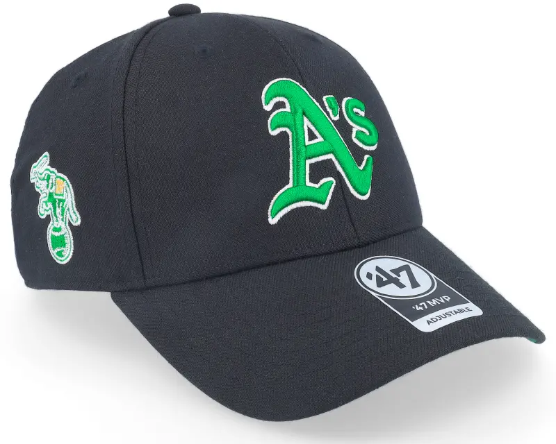 47 Brand Oakland Athletics MLB Sure Shot 47 Mvp Black Adjustable online