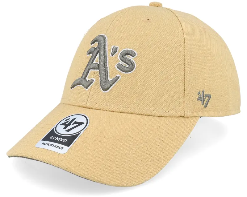 47 Brand Oakland Athletics Sure Shot Snapback Mvp Light Tan Adjustable online