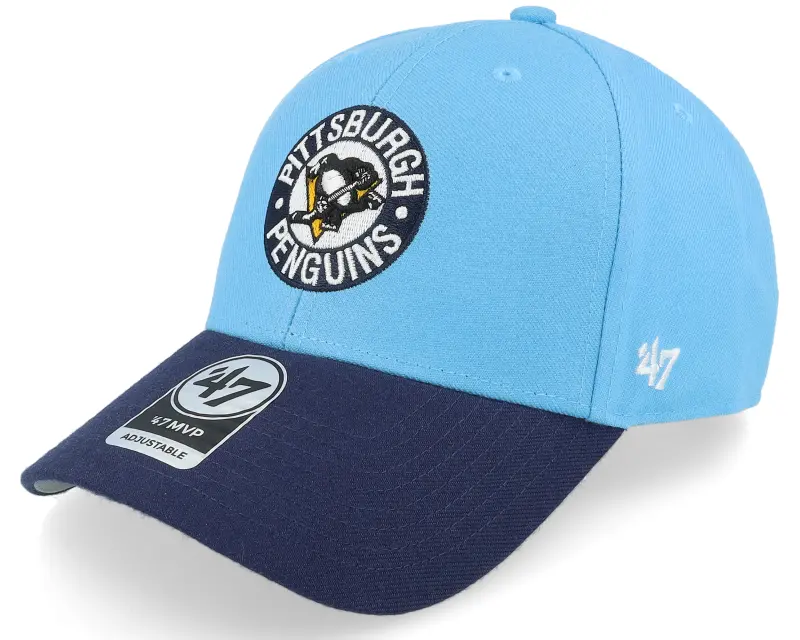 47 Brand Pittsburgh Penguins Two Tone Mvp Columbus Blue/Navy Adjustable online