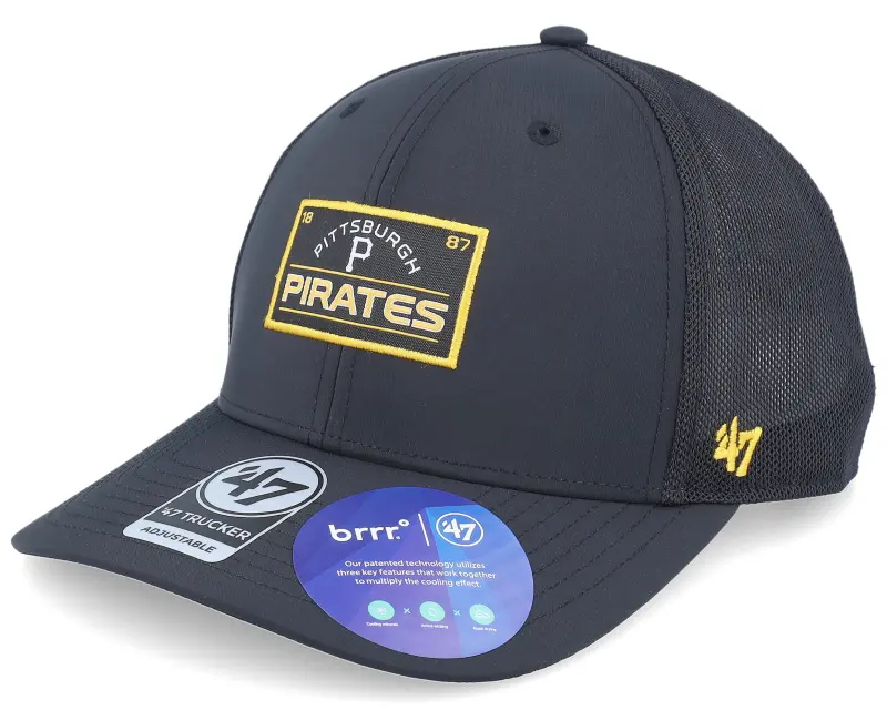 47 Brand Pittsburgh Pirates Fairholt Black Trucker online