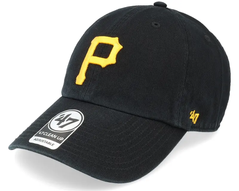 47 Brand Pittsburgh Pirates MLB Team Colour Clean Up Black/Yellow Dad Cap online