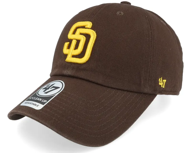 47 Brand San Diego Padres Clean Up Brown Dad Cap online