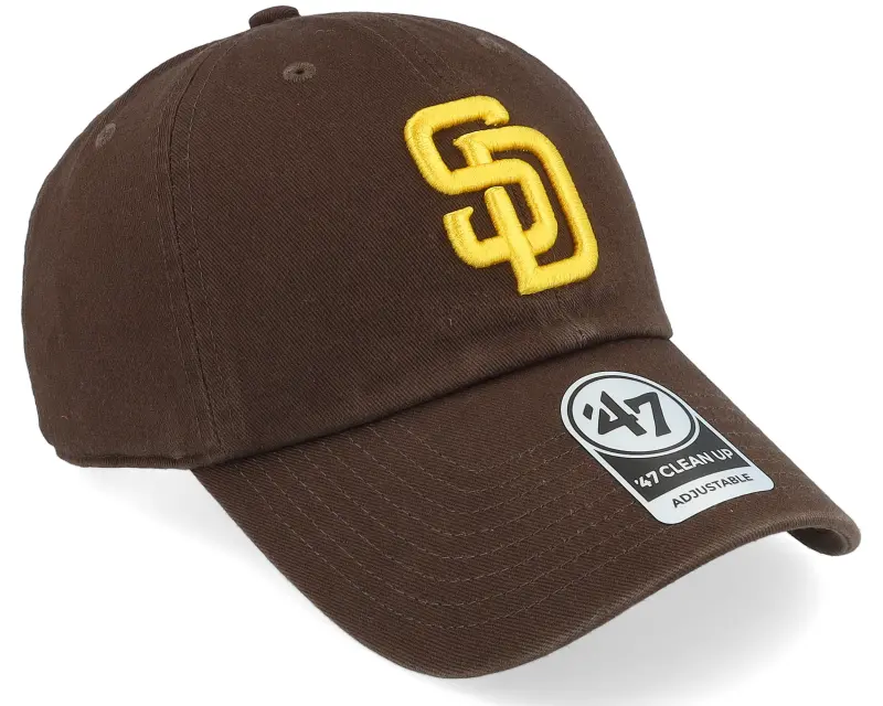 47 Brand San Diego Padres Clean Up Brown Dad Cap online