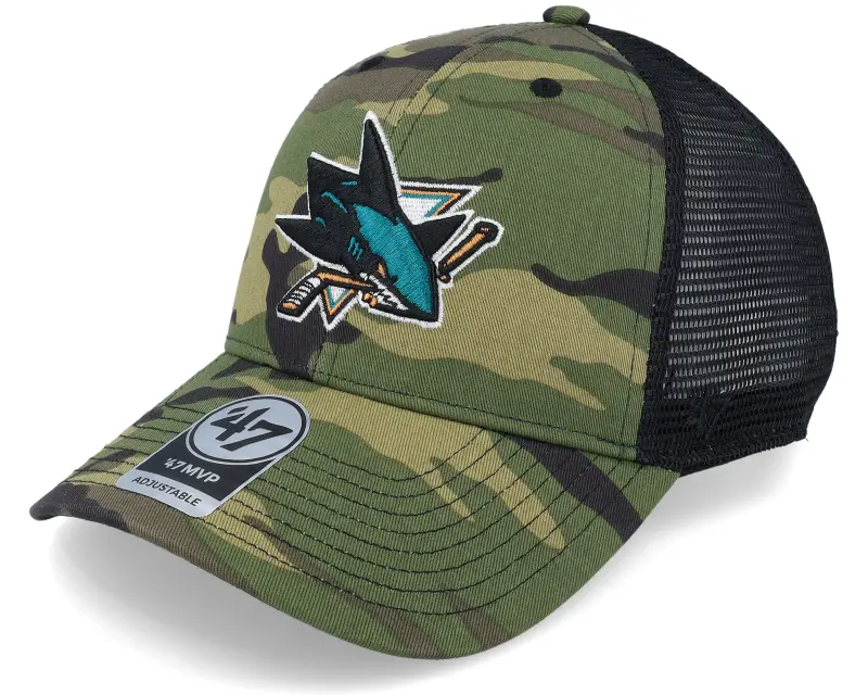 47 Brand San Jose Sharks 47 Mvp Camo/Black Trucker online