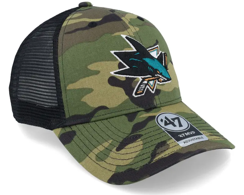 47 Brand San Jose Sharks 47 Mvp Camo/Black Trucker online