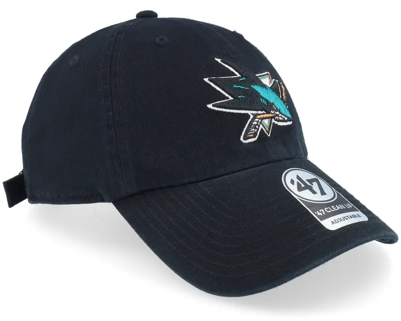 47 Brand San Jose Sharks Clean Up Black Dad Cap online