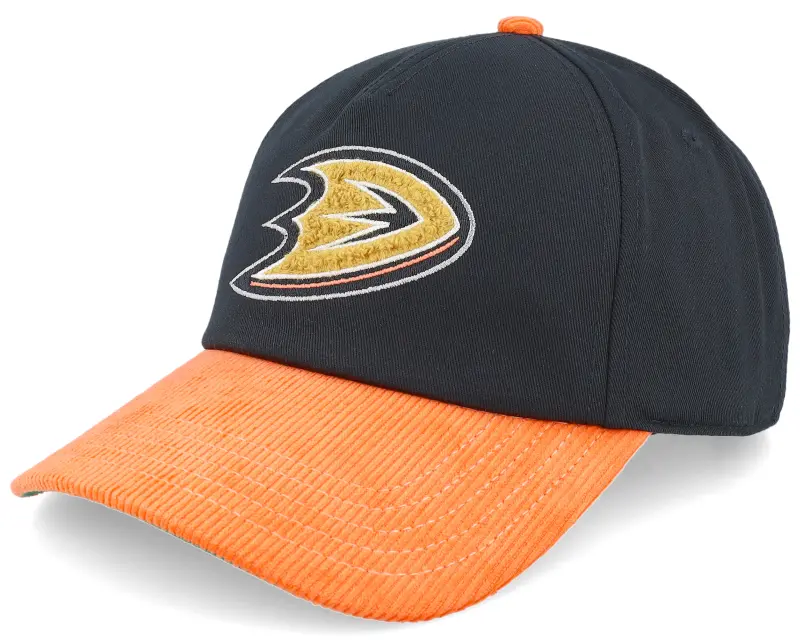 American Needle Anaheim Ducks Burnett Black/Orange Corduroy Adjustable online