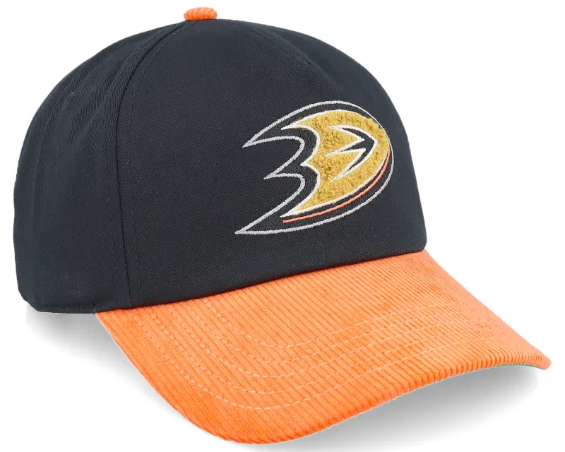 American Needle Anaheim Ducks Burnett Black/Orange Corduroy Adjustable online