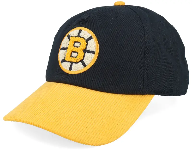 American Needle Boston Bruins Burnett Black/Yellow Corduroy Dad Cap online