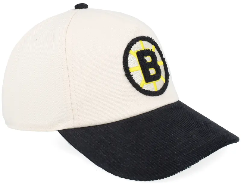 American Needle Boston Bruins Burnett White/Black Corduroy Dad Cap online