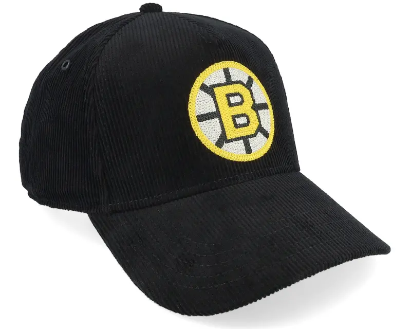 American Needle Boston Bruins Corduroy Valin Black A-frame Adjustable online
