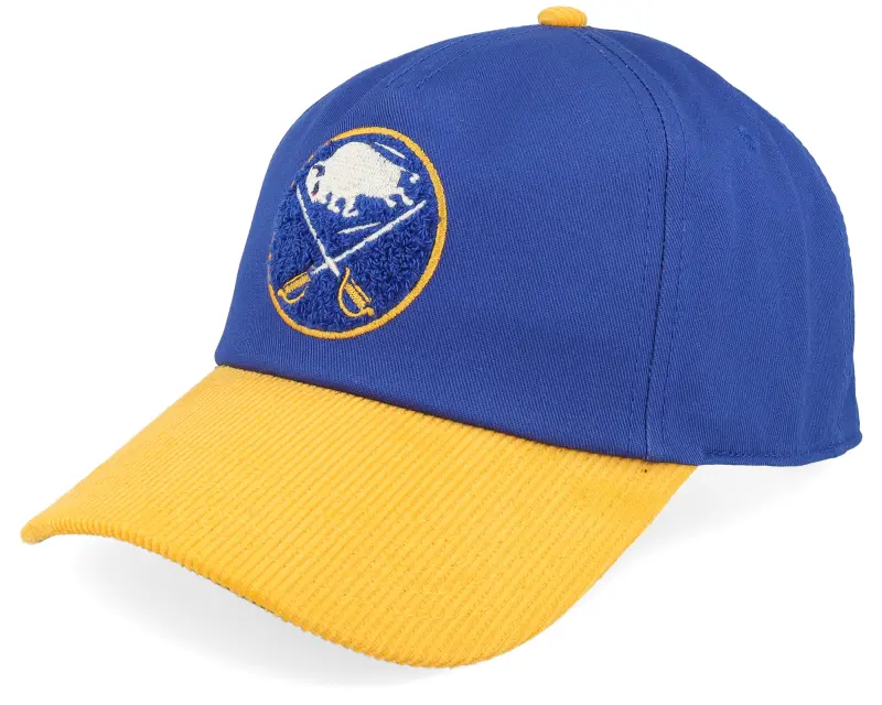 American Needle Buffalo Sabres Burnett Blue/Yellow Corduroy A-frame Adjustable online