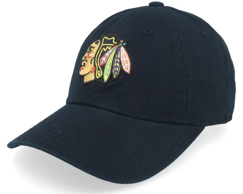 American Needle Chicago Blackhawks Blue Line Black Dad Cap online
