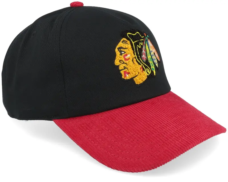 American Needle Chicago Blackhawks Burnett Black/Red Dad Cap online