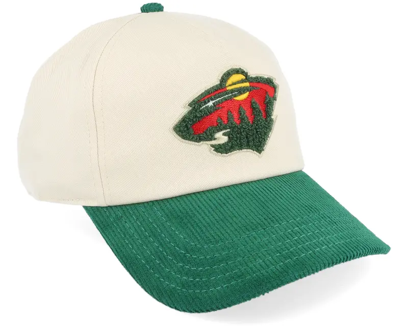 American Needle Minnesota Wild Wild Burnett Cream/Dark Green A-frame Adjustable online