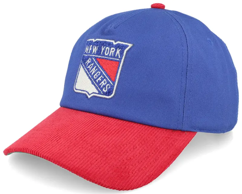 American Needle New York Rangers Burnett Blue/Red Corduroy A-Frame Adjustable online