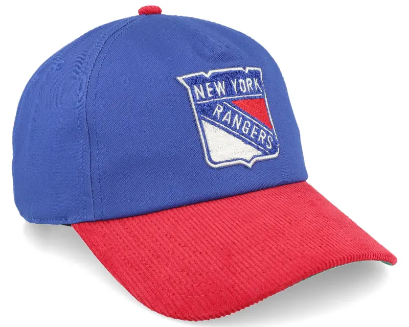 American Needle New York Rangers Burnett Blue/Red Corduroy A-Frame Adjustable online