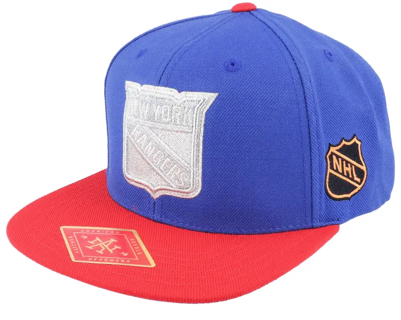 American Needle New York Rangers Silver Fox Royal/Red Snapback online