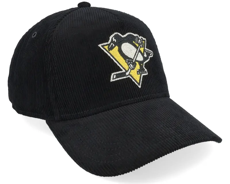 American Needle Pittsburgh Penguins Corduroy Valin Black A-frame Adjustable online