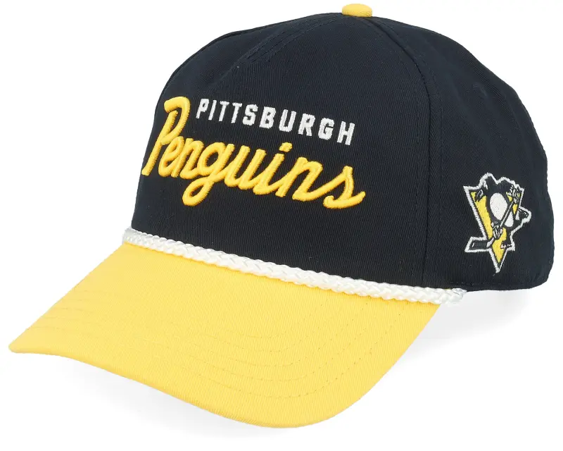 American Needle Pittsburgh Penguins Roscoe Black/Yellow A-frame Adjustable online