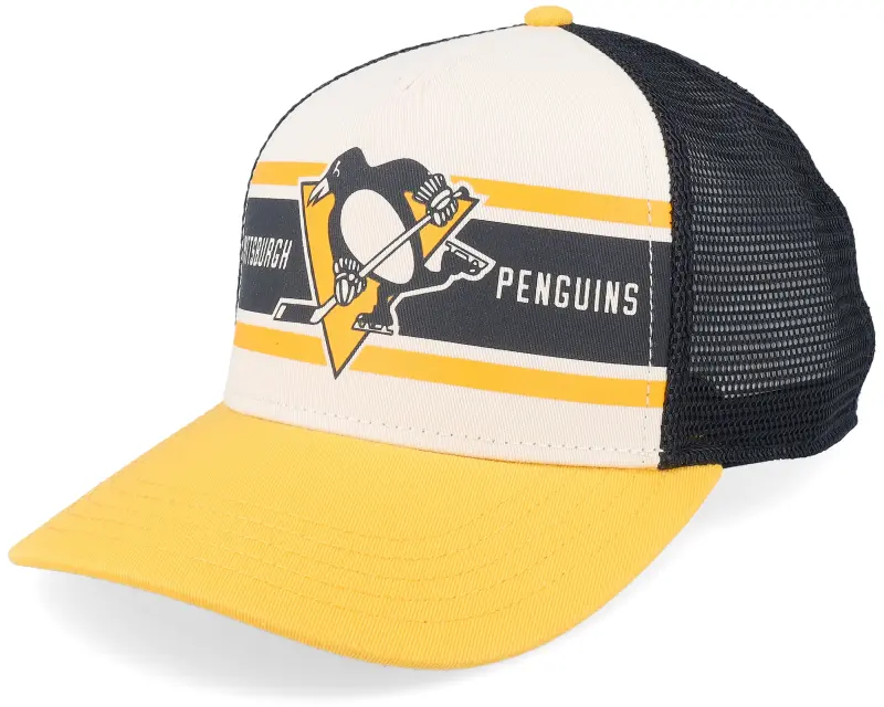 American Needle Pittsburgh Penguins Sinclair Black/Ivory/Gold Trucker online