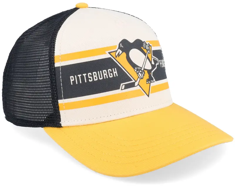 American Needle Pittsburgh Penguins Sinclair Black/Ivory/Gold Trucker online