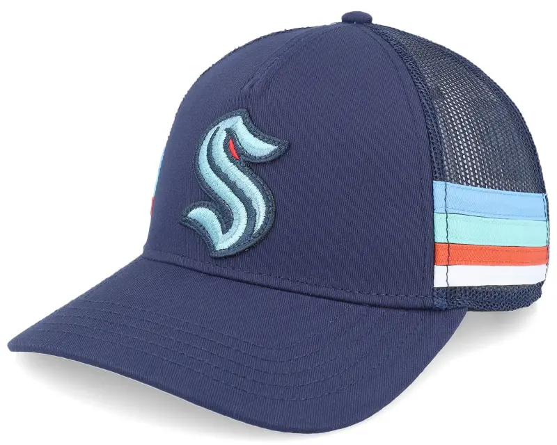 American Needle Seattle Kraken Hotfoot Navy A-frame Trucker online