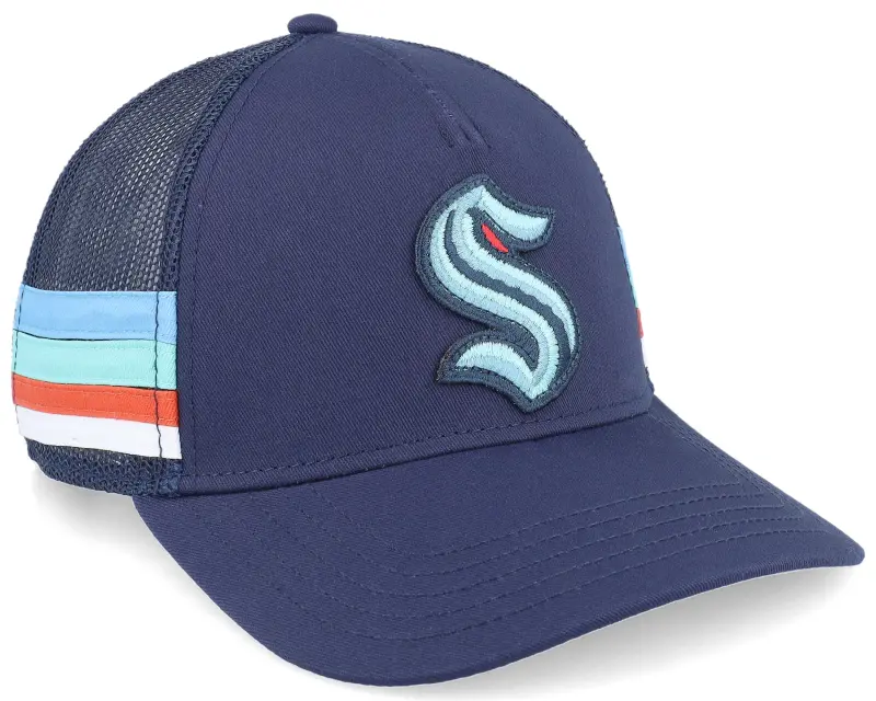 American Needle Seattle Kraken Hotfoot Navy A-frame Trucker online