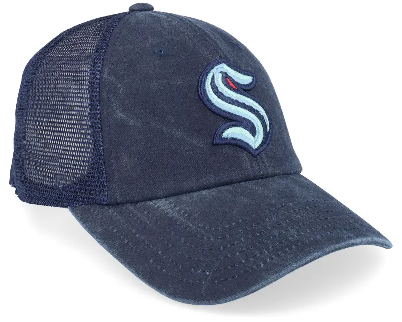 American Needle Seattle Kraken Raglan Bones Navy Trucker online