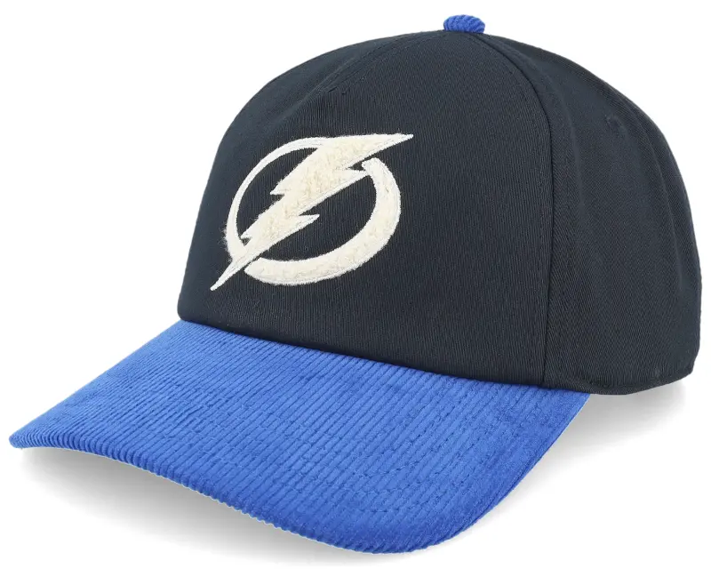American Needle Tampa Bay Lightning Burnett Black/Blue Corduroy A-frame Adjustable online