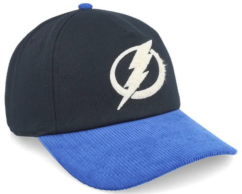 American Needle Tampa Bay Lightning Burnett Black/Blue Corduroy A-frame Adjustable online