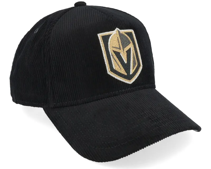 American Needle Vegas Golden Knights Corduroy Valin Black A-frame Adjustable online
